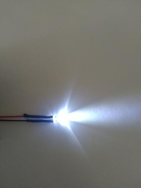 หลอด LED 5 ม.ม.แสงสีขาว