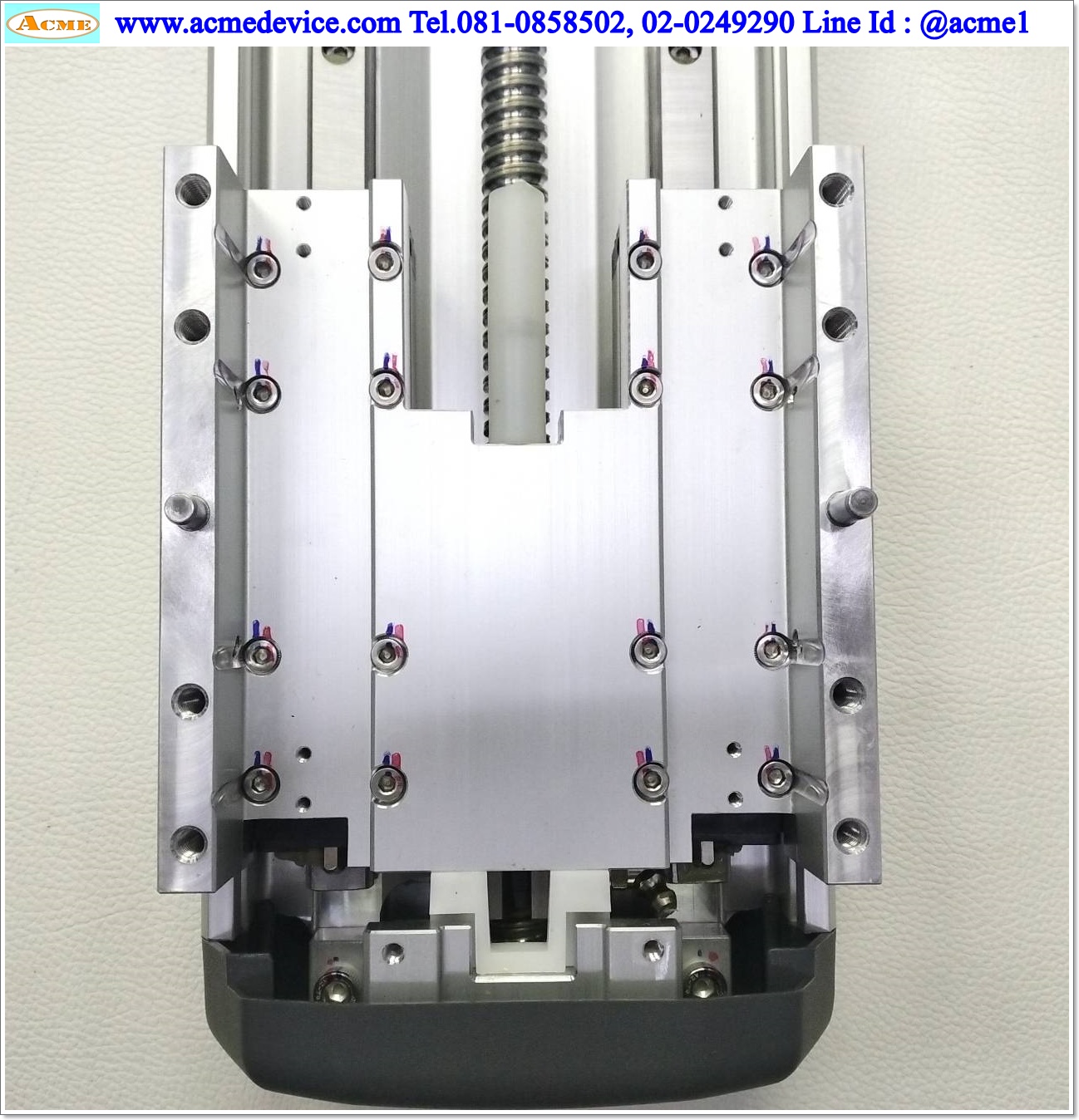 แกนสำเร็จรูป Ball Screw Toyo รุ่น ETH14-L5-400-BL-M20B-C4-P, ขนาด 135 x 660 mm., แกนโต 15 mm., Stroke 400 mm., Pit 5 mm.