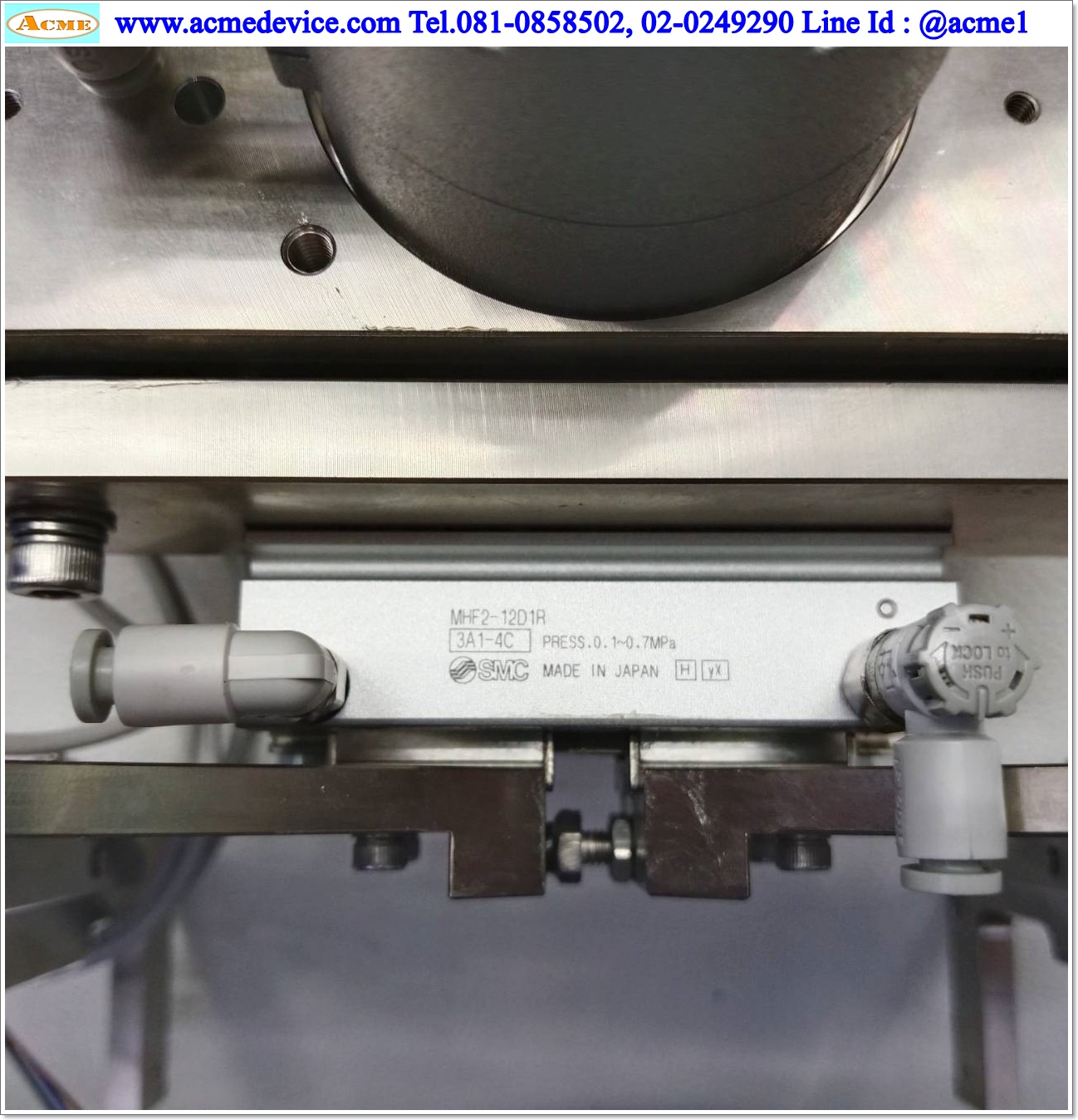 Gripper SMC รุ่น MHF2-12D1R, Bore 12 mm., Stroke 24 mm.& Rotary CRB2BW30-270SZ, size 30, 270 องศา