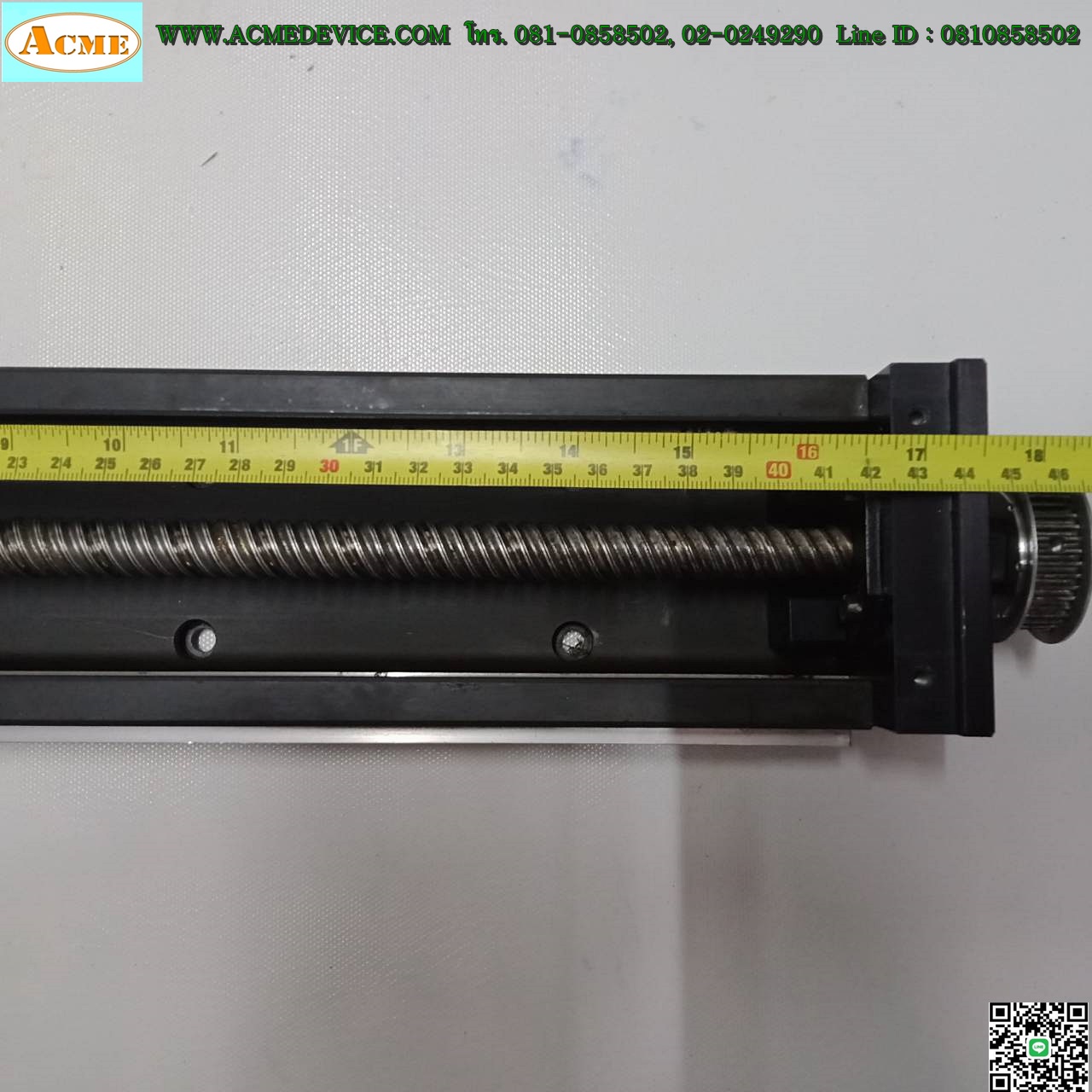 แกนสําเร็จรูป Ball Screw THK รุ่น KR, ขนาด 110 mm x 610 mm, แกนโต 15 mm, Stroke 405 mm, Pit 20 mm
