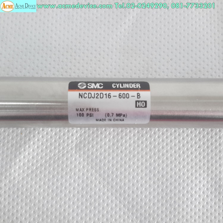 Air Cylinder SMC รุ่น NCDJ2D16-600-B, Bore 16 mm Stoke 6"