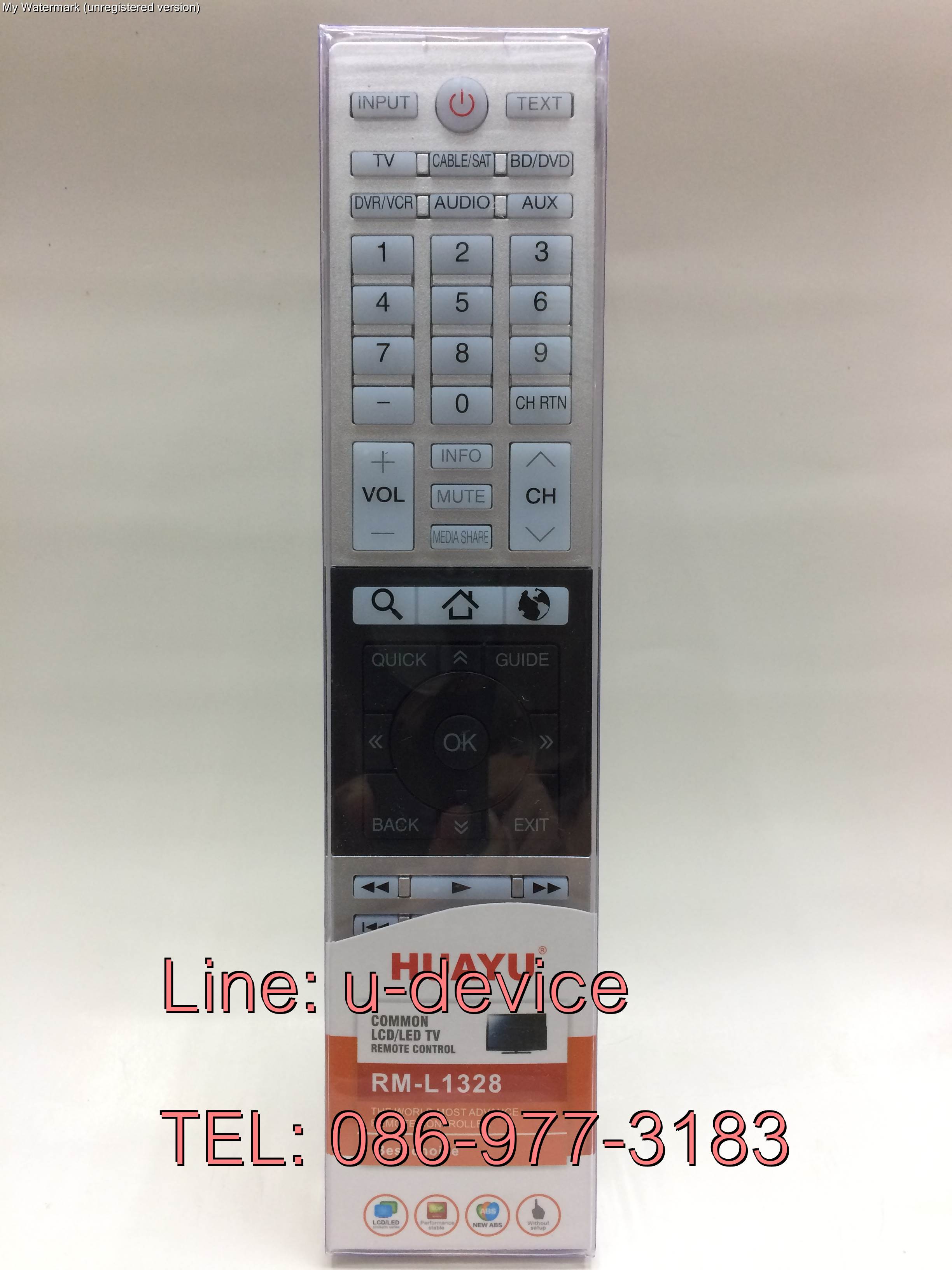 รีโมทรวมทีวี Toshiba ใช้ได้ทุกรุ่น L1328 (Netflix)
