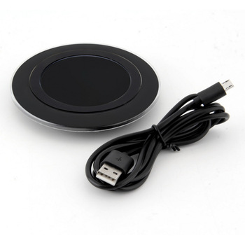 ที่ชาร์จไวเลส ไร้สาย พร้อมแผ่นชาร์จ Wireless Charger แท้ ใช้ได้กับ iPhone5/5s/6/6s (สีดำ)