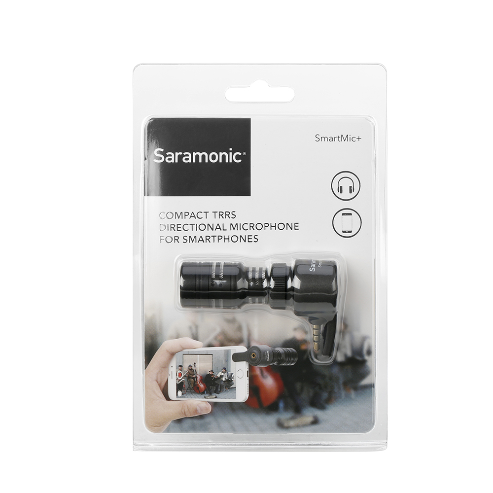 Saramonic New SmartMic+ Professional TRRS Condenser Microphone for iPhone, iPad, iPod Touch & Mac รับประกันศูนย์ไทย 1 ปี
