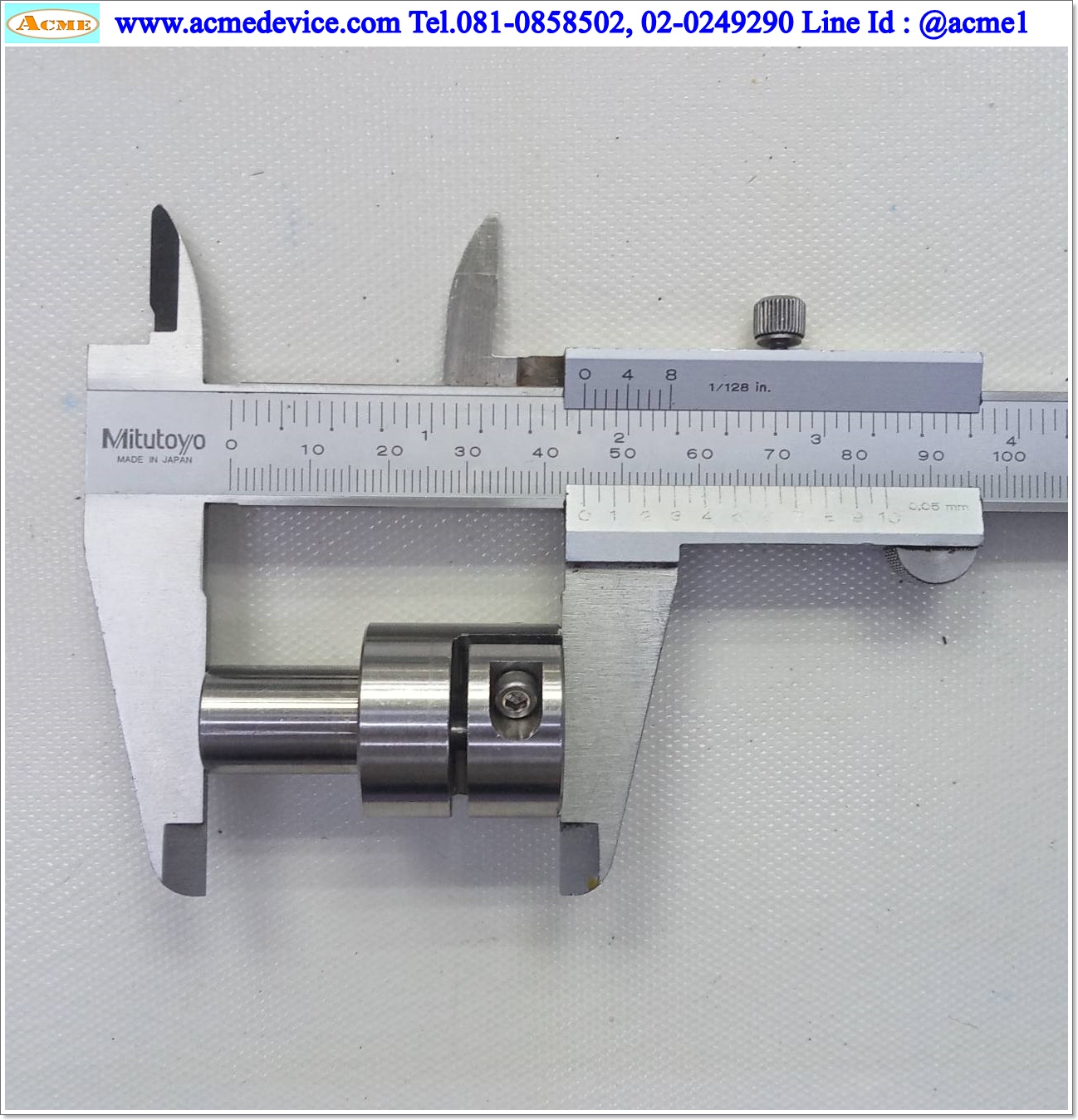 Shaft Connection ขนาด ID 10/14mm, OD 25mm, L 45mm, Stainless
