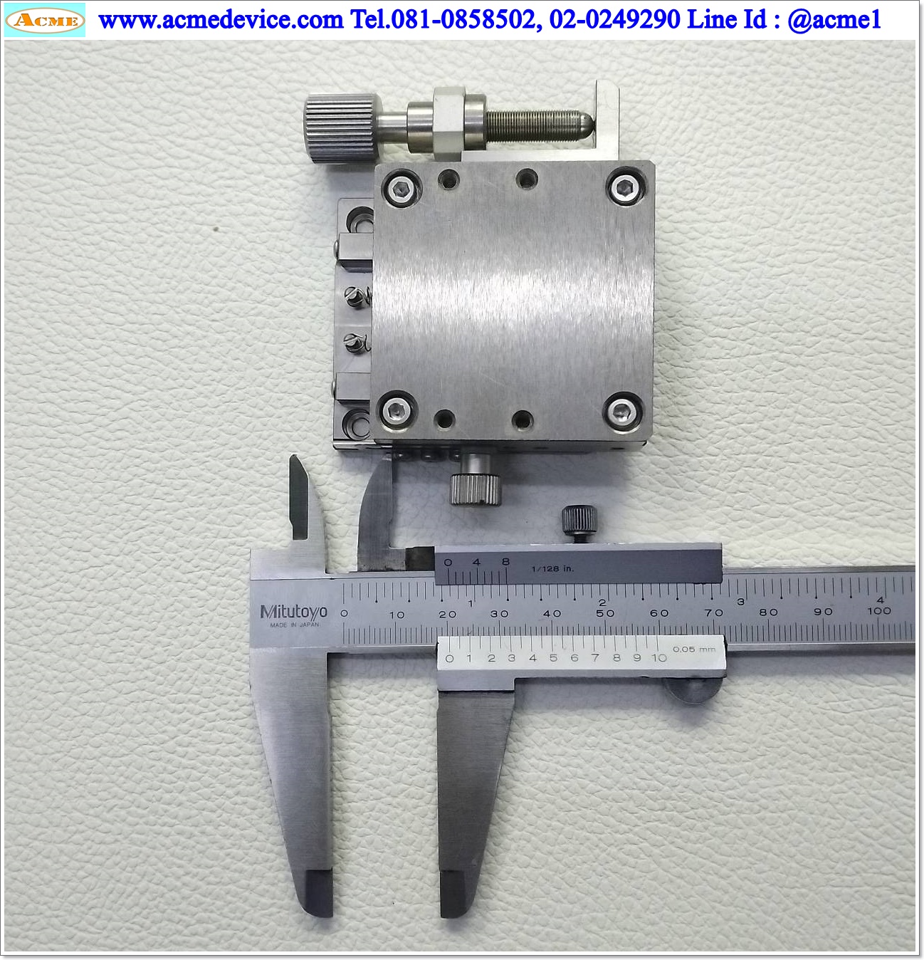 Linear Stage รุ่น 215M-38814-22, 000001419187-3, ขนาด 50 x 50 mm., Stroke 20 mm.
