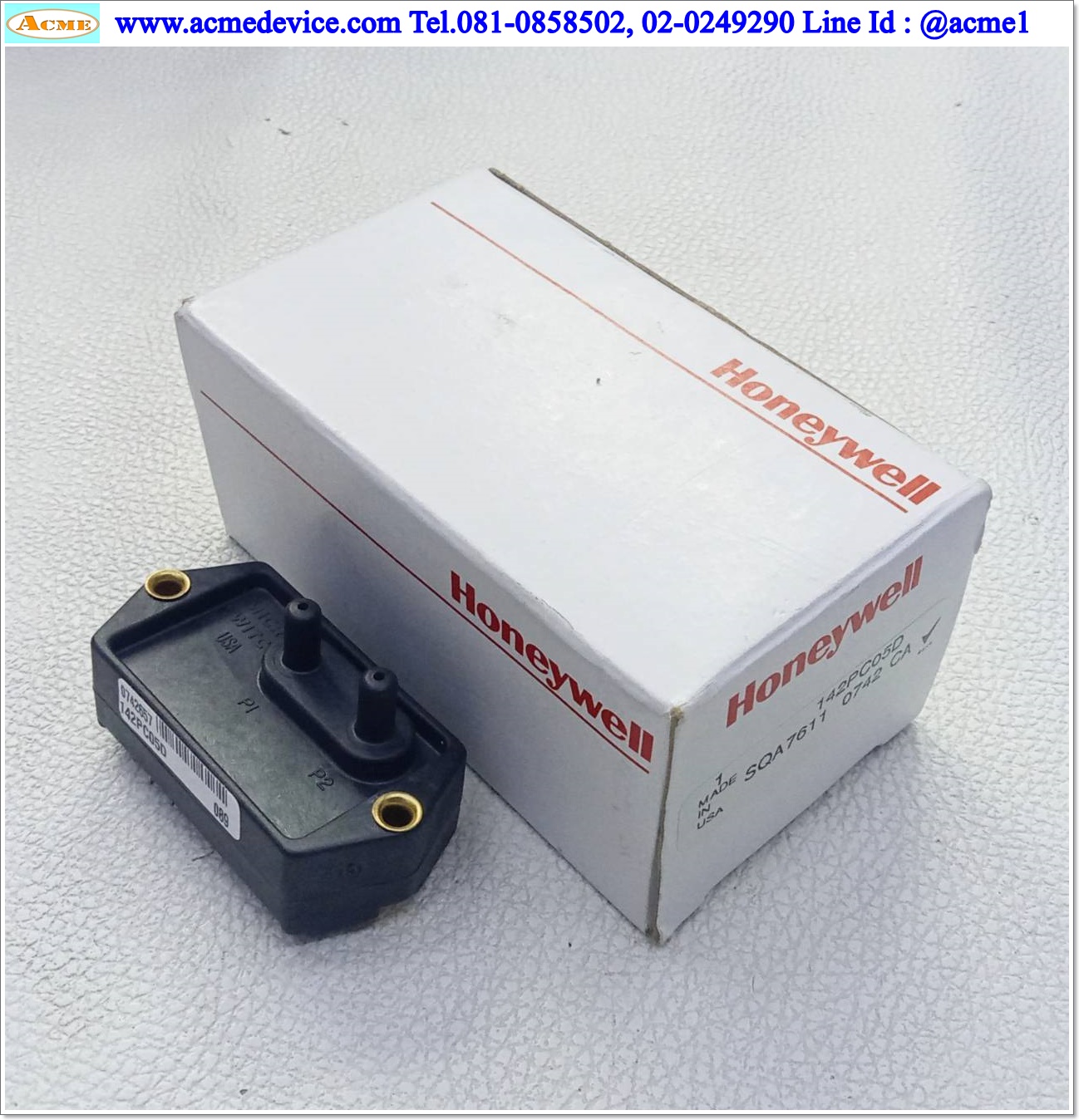 Pressure Honeywell รุ่น 142PC05D, Pressure Range 0 to 5 psi, 7-16 Vdc