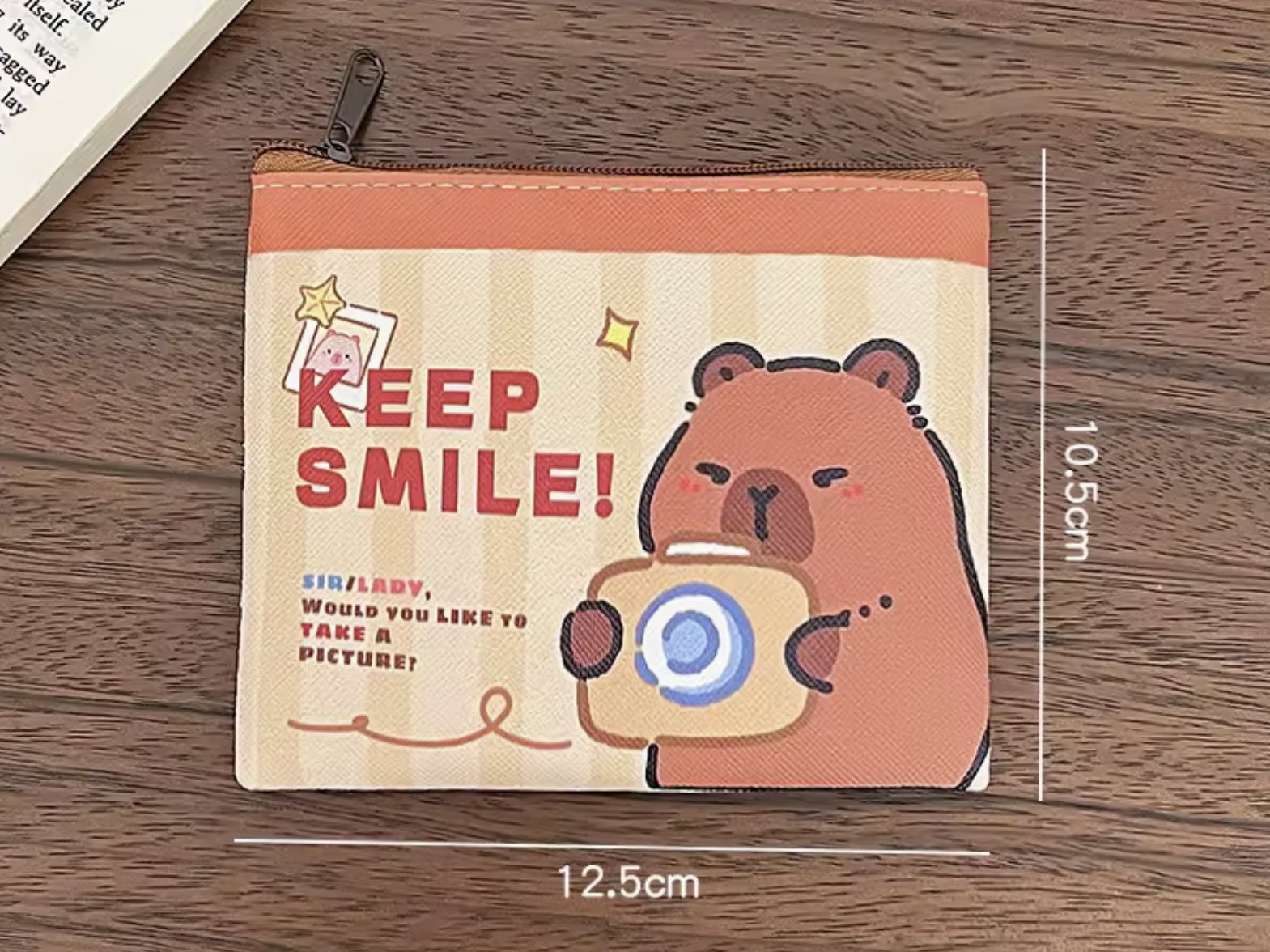 (ของแถม) กระเป๋าใส่เหรียญ คาปิบาร่า