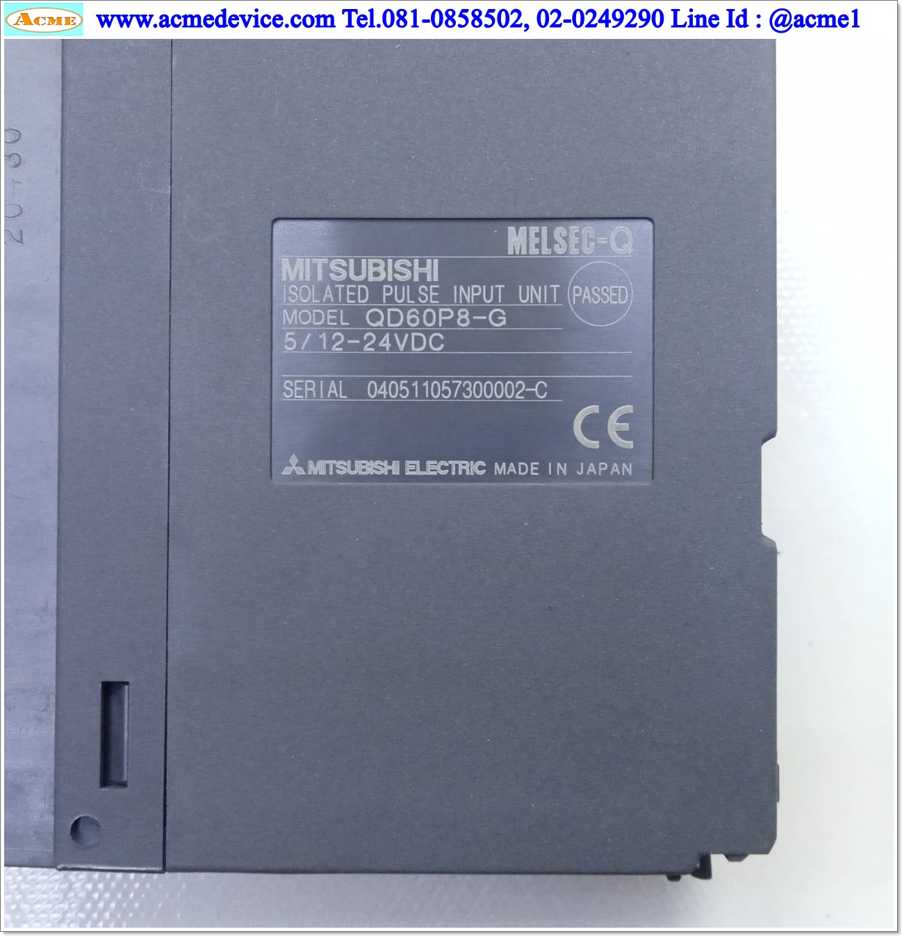 PLC MITSUBISHI รุ่น QD60P8-G, Isolated Pulse Input Module