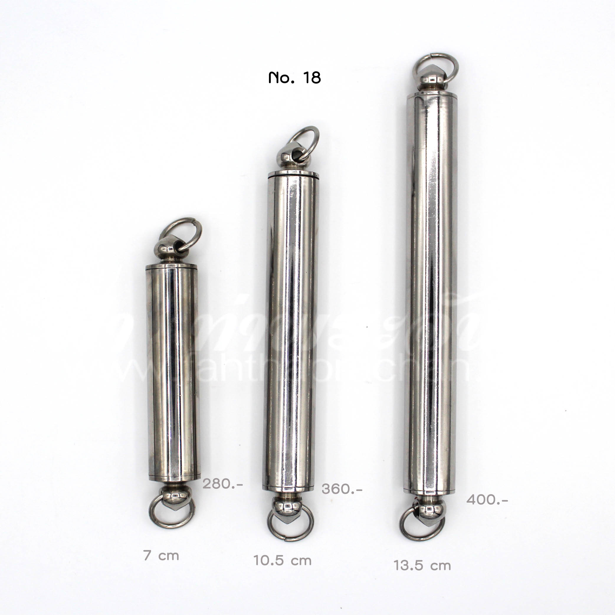 หลอดตะกรุด ทึบ ฝาเกลียวสแตนเลส สองหัว