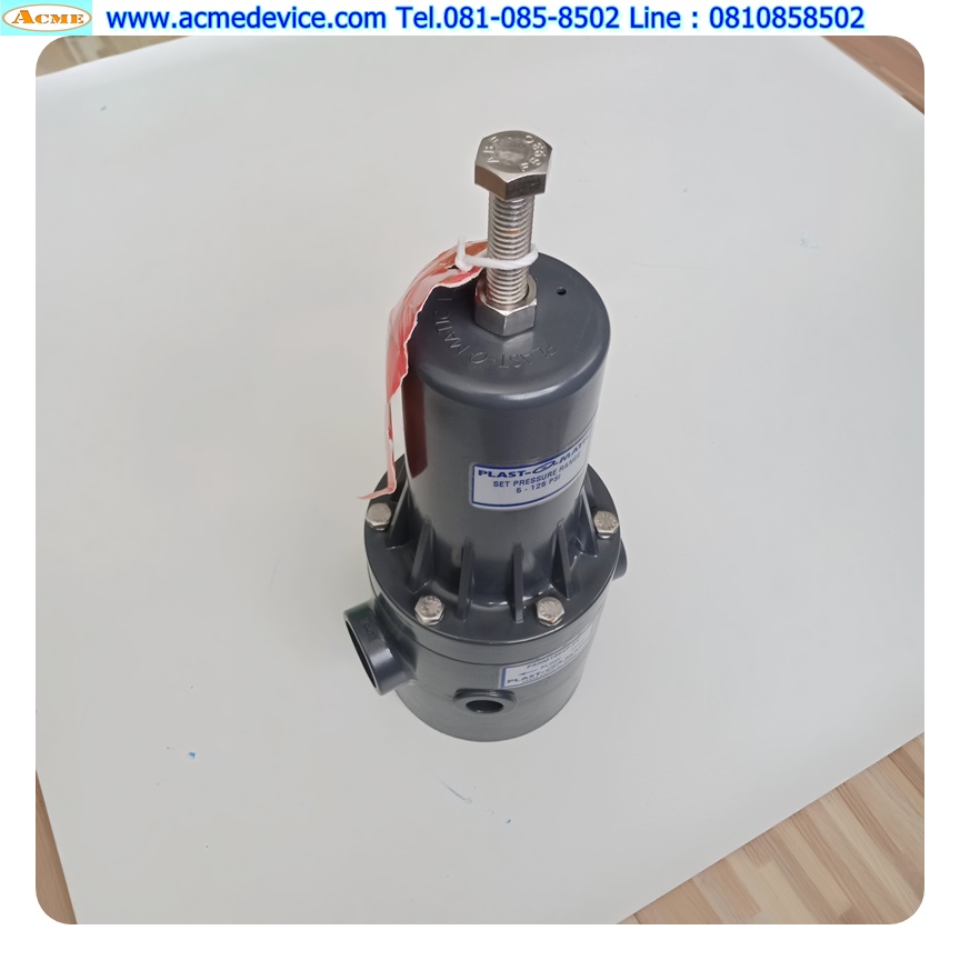 Regulator PLAST-O- MATIC รุ่น PRHM100EP.PV, Set Pressure Range, 5-125 PSI, 2-Way