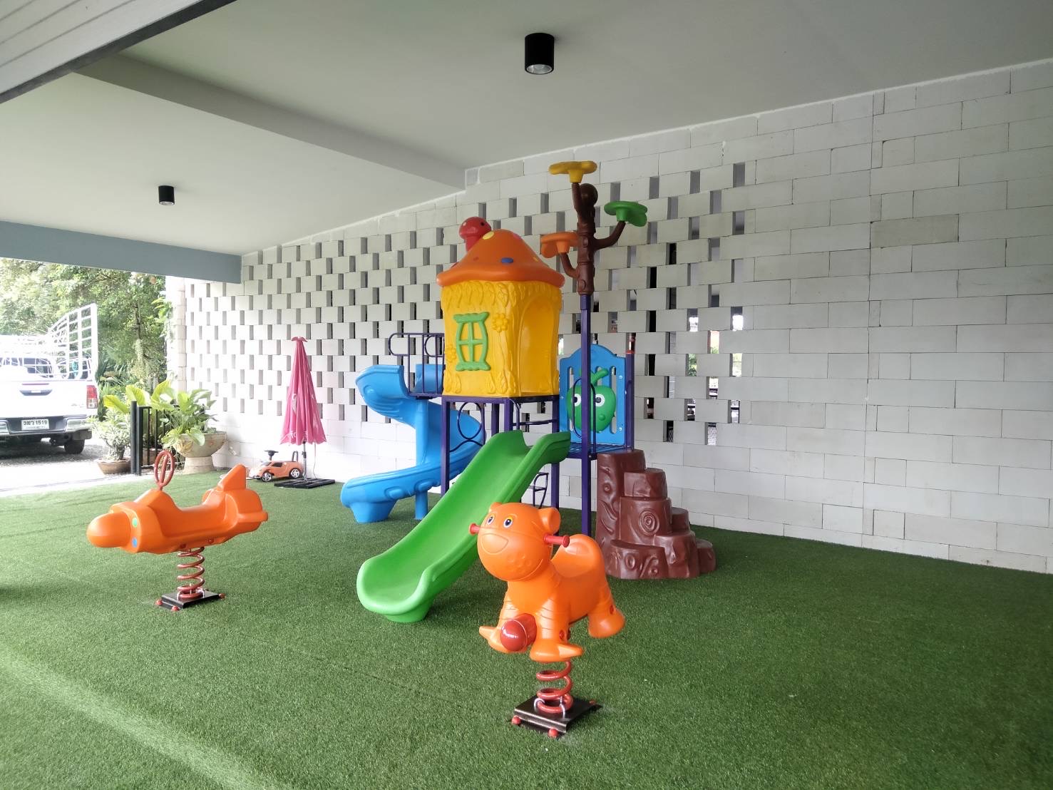 เครื่องเล่นสนามกลางแจ้งและในร่ม ชุด Slider mushroom house