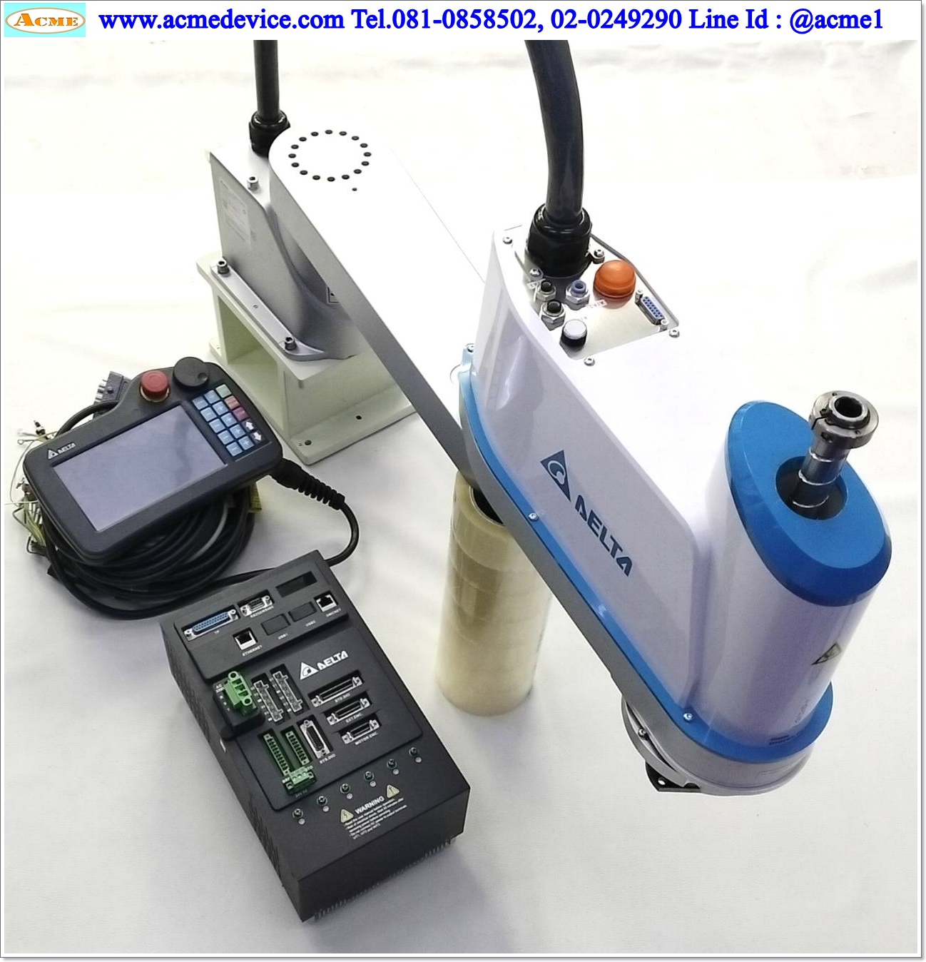 SCARA Robot Delta รุ่น DRS70L6SS1BN002 & Controller ASD-MS-0721-F, Arm Length 700 mm., Load 6 kg.