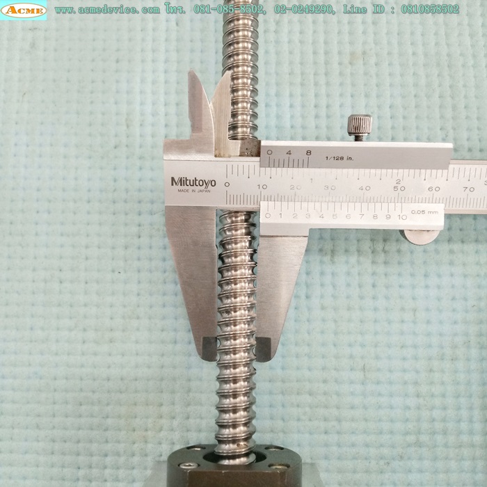 Ball Screw ขนาดเพลา 12 mm.x 610 mm., Stroke 480 mm., Pit 6 mm.