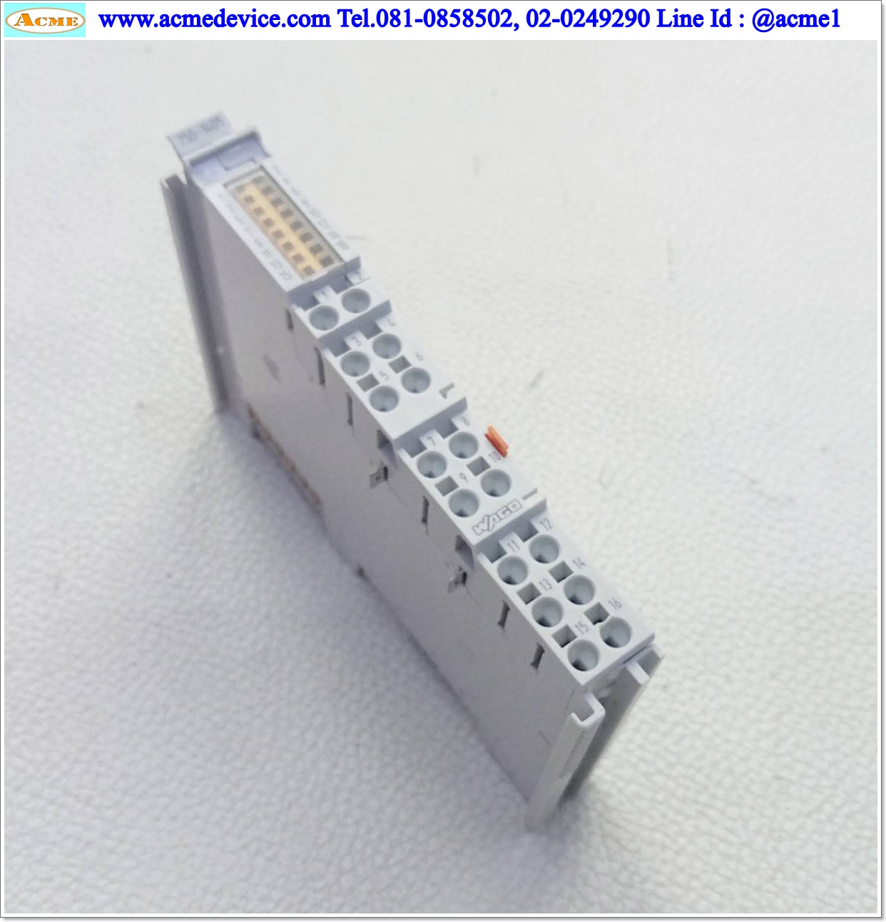 PLC Wago รุ่น 750-1405, Voltage 24Vdc, 3ms, 16-Channel Digital Input