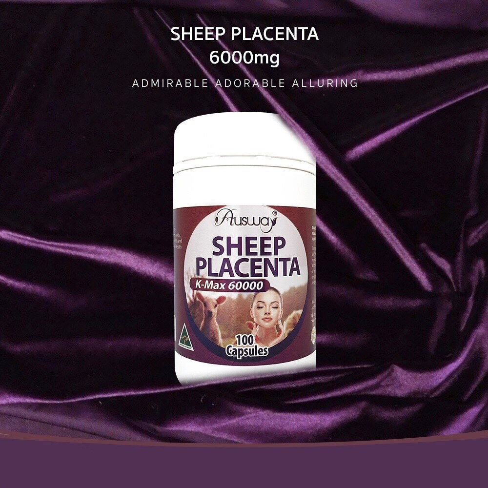 Ausway Sheep Placenta 60,000 mg เข้มข้นสูงสุด ผิวเรียบเนียกระจ่างใส ลดฝ้า กระ จุดด่างดำ ของแท้จากออสเตรเลีย ส่งฟรี ems