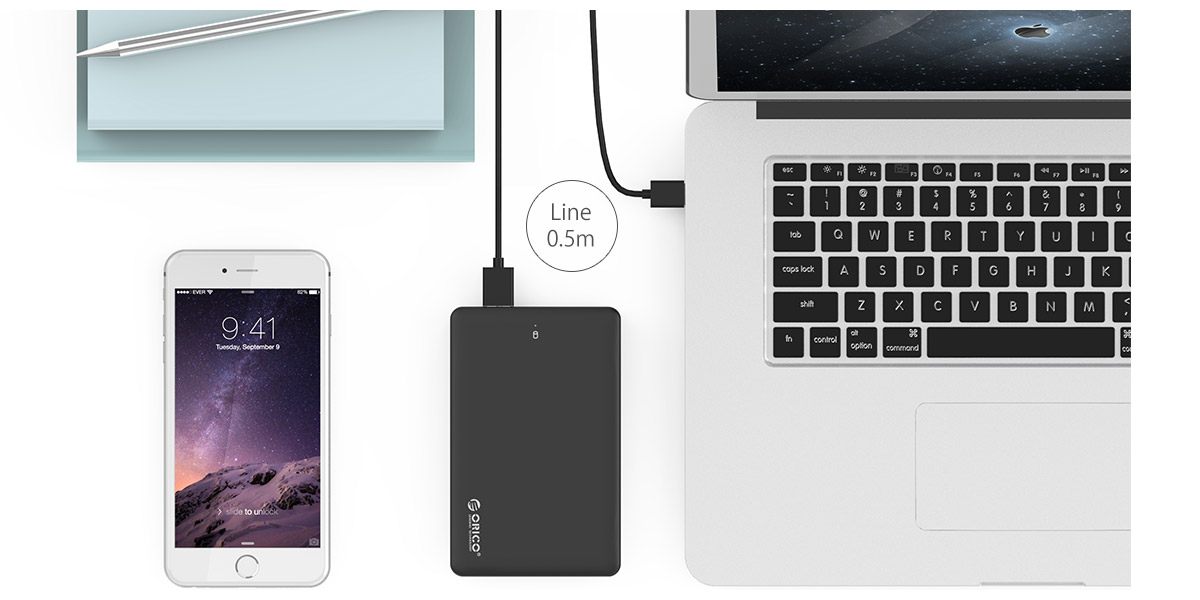 กล่องอ่านฮาร์ตดิสก์ Orico 2.5" USB 3.0 Enclosure รุ่น 2599US3 (PreOrder รอสินค้า 10-14วัน)