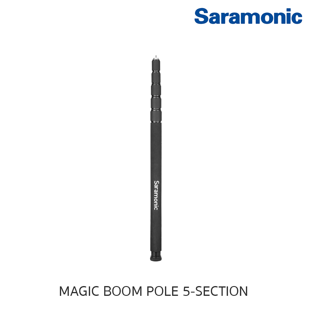 Saramonic MAGIC BOOM POLE 5-SECTION 10' ALUMINUM BOOM POLE WITH 38, 14-20, & 58 MOUNTS รับประกันศูนย์ไทย 1 ปี