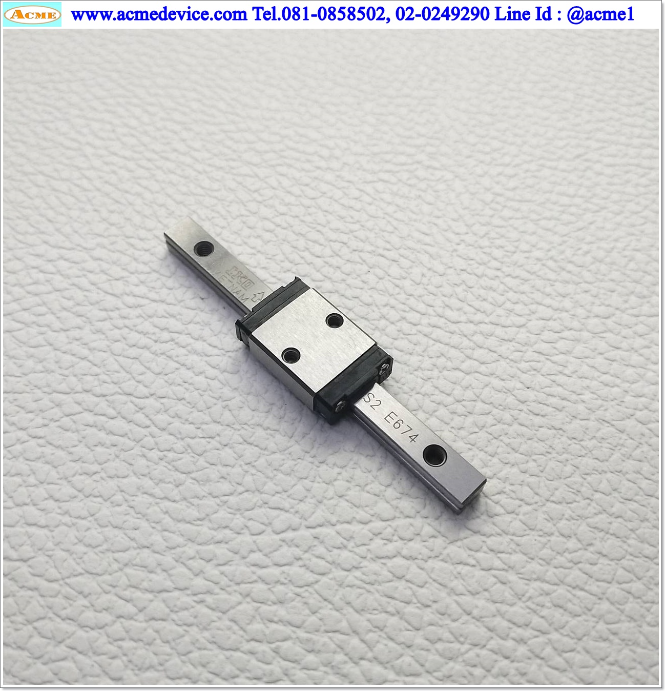 Linear Block and Rail IKO รุ่น B, รางสไลด์ขนาด 5 mm. x 58 mm. ( 2 Block)