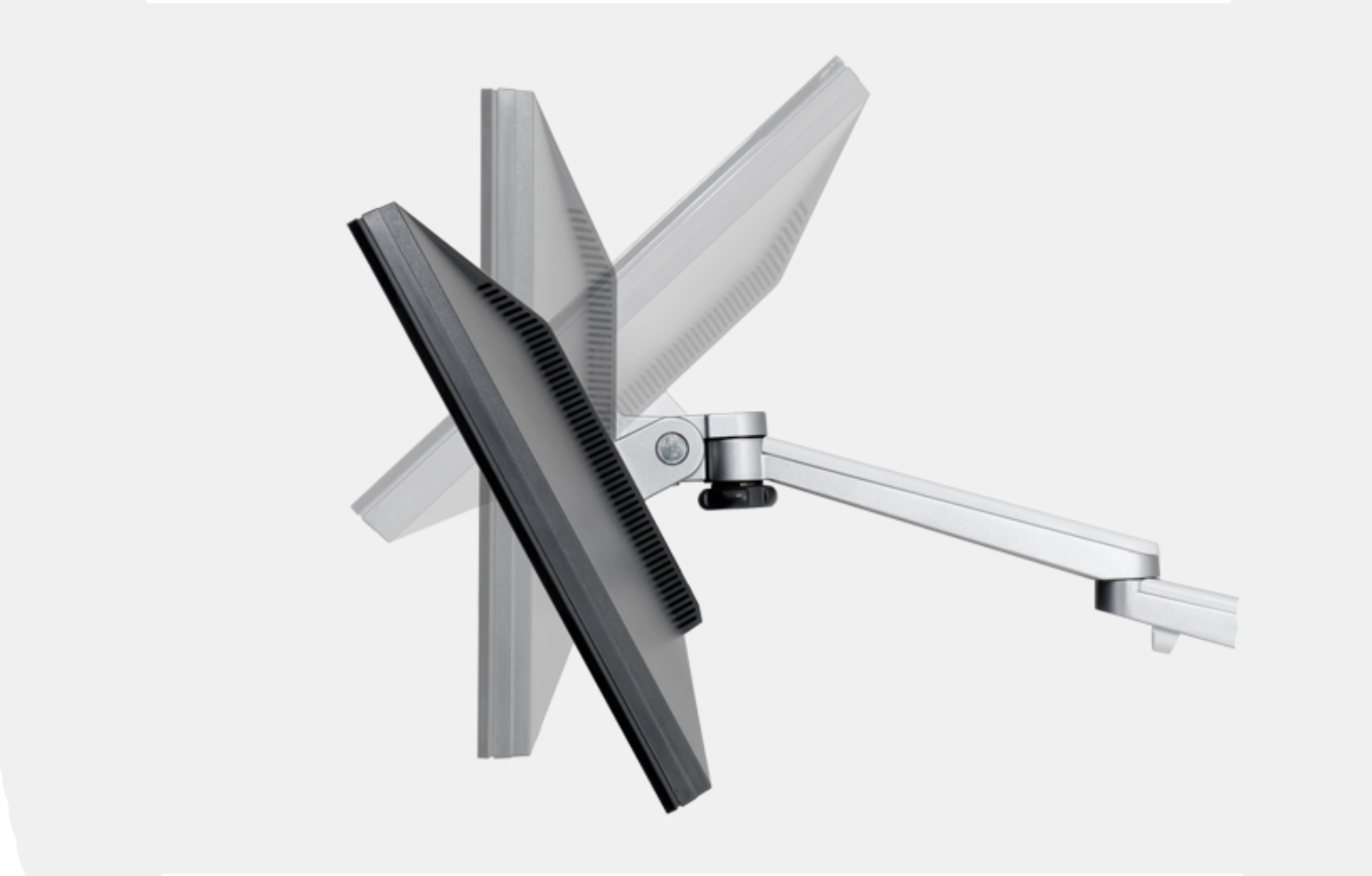 ขาตั้งจอคอมพิวเตอร์สำหรับ 2 จอ วัสดุอลูมิเนียม แข็งแรง ราคาถูก