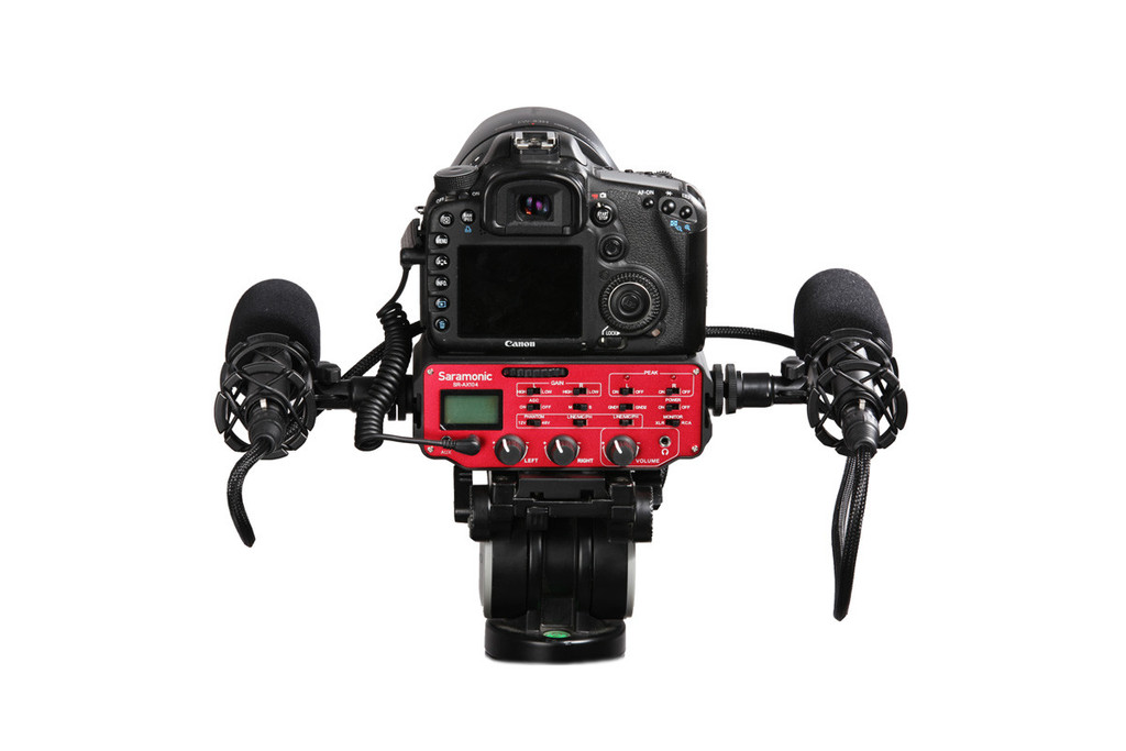 Saramonic SR-AX104 Two-Channel XLR Audio Adapter with Preamplifiers รับประกันศูนย์ไทย 1 ปี