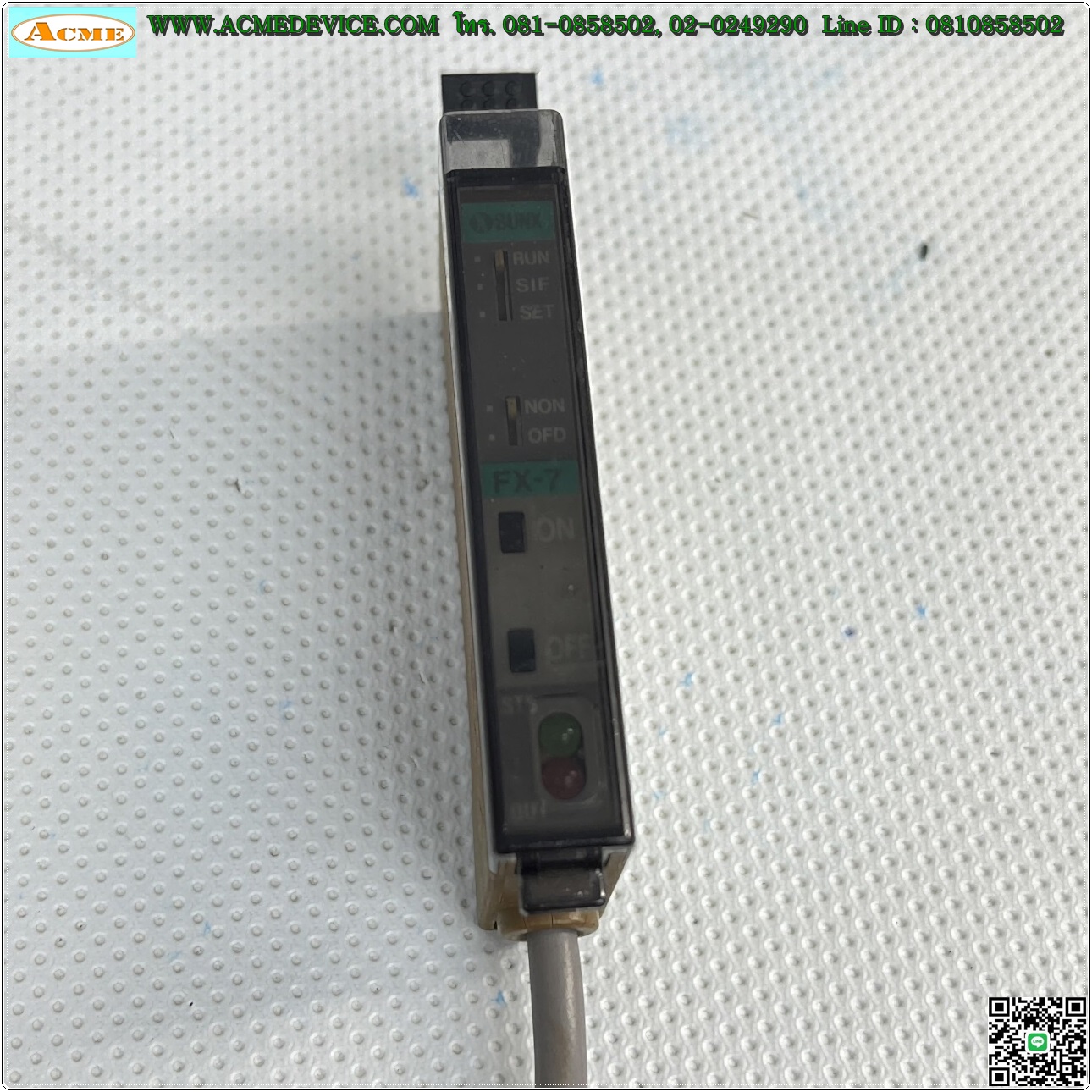 Fiber Amp Panasonic/SUNX รุ่น FX-7, NPN (มีฝาปิด)