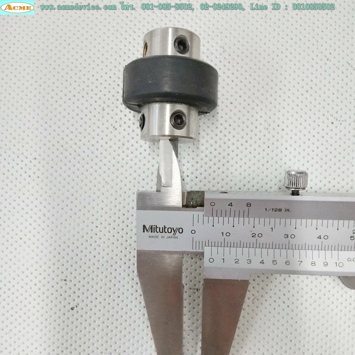 Coupling ขนาด ID 6/7mm, OD 30mm, L 32mm, Rubber Coupling