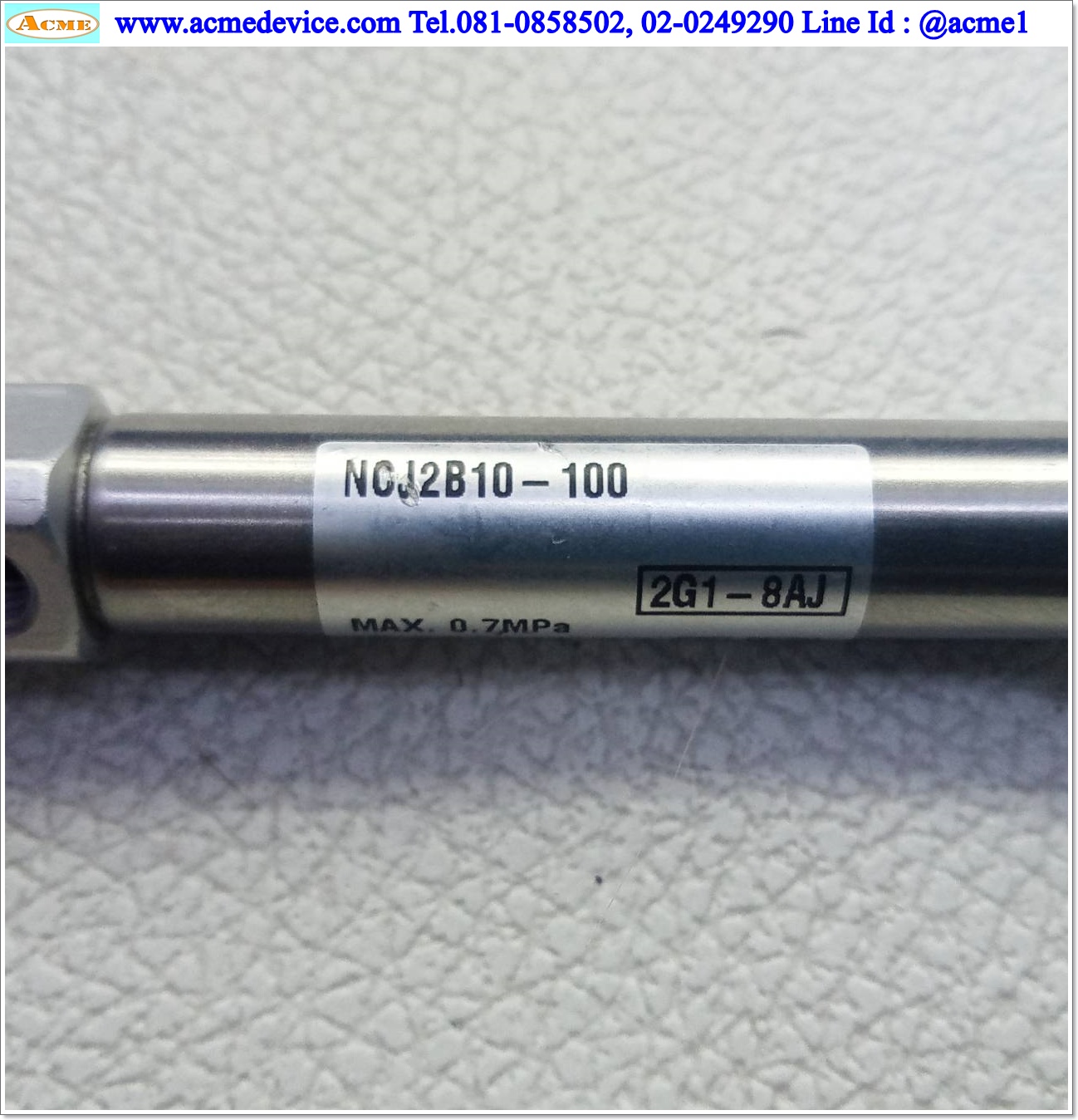 Air Cylinder SMC รุ่น NCJ2B10-100, Bore 10 mm., Stroke 1"