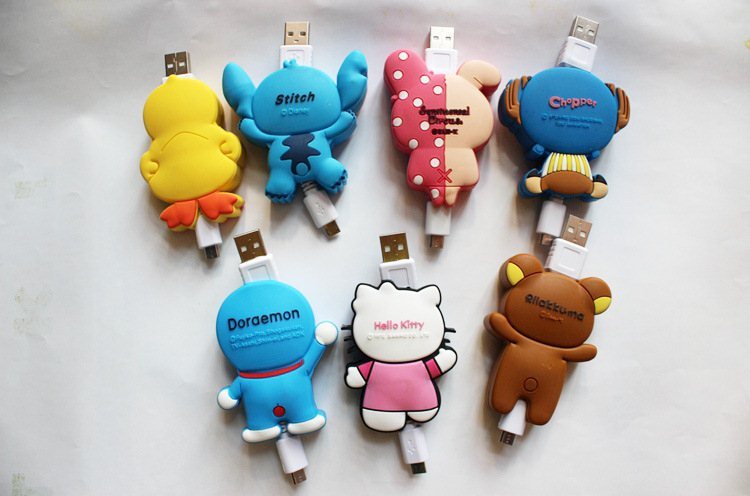 สายชาร์จซัมซุง USB เก็บได้รูปการ์ตูน