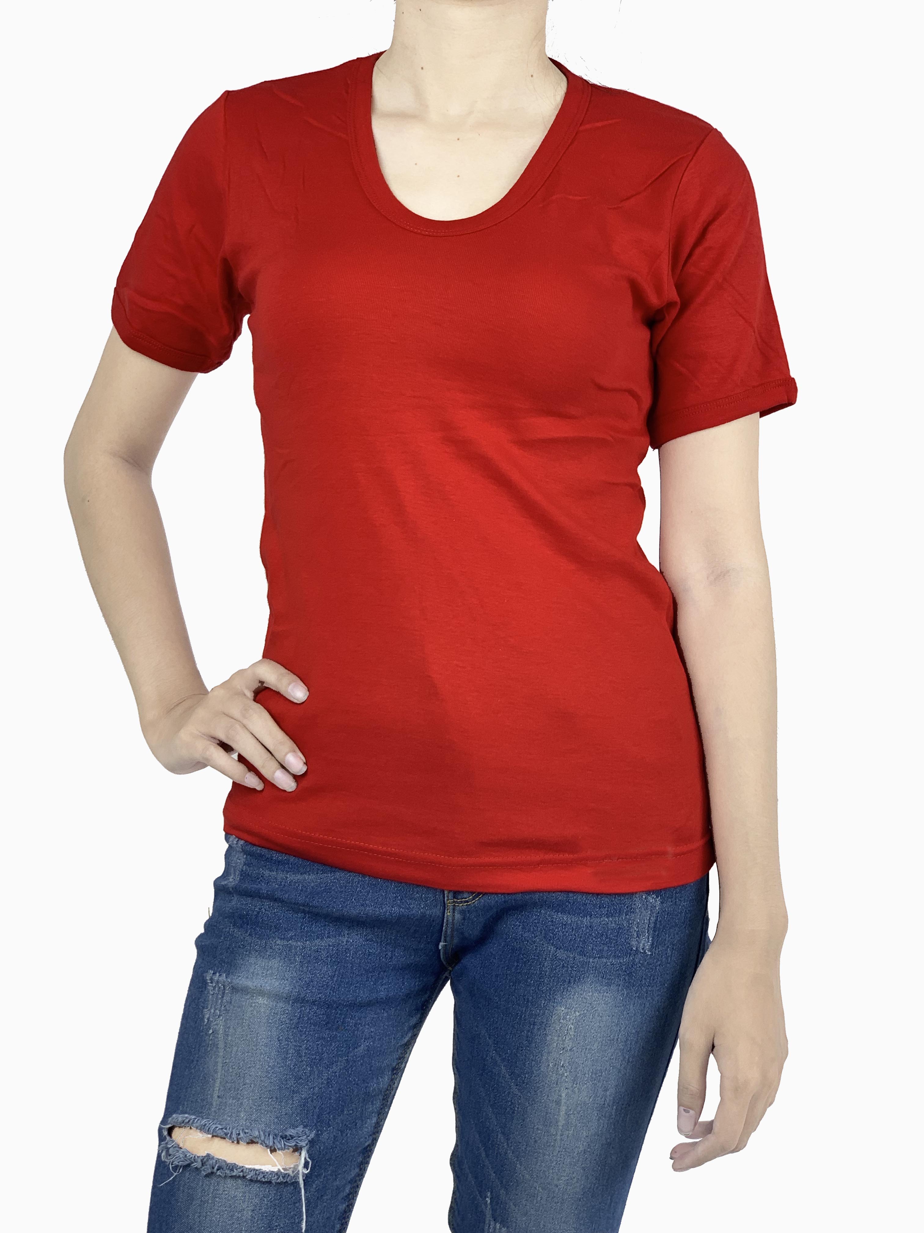 เสื้อคอยู สีแดง size S