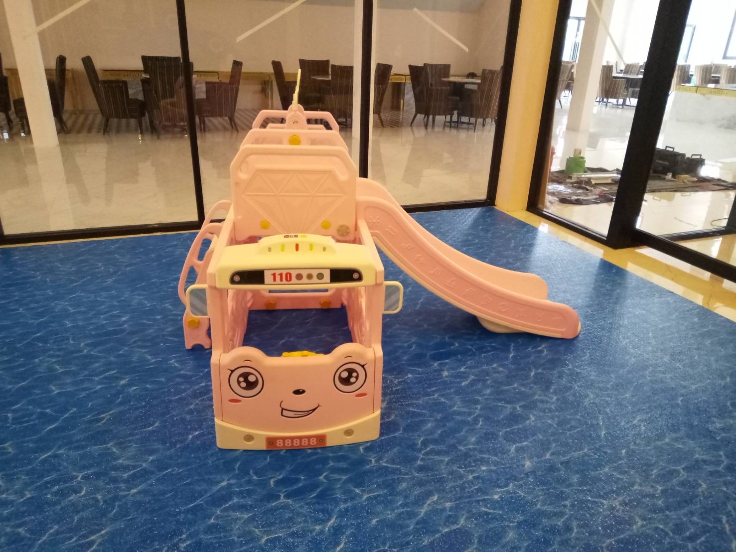 สไลเดอร์รถบัส3in1 (สีชมพู)