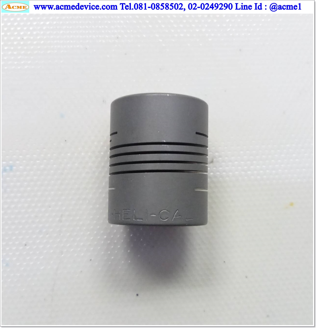 Coupling HELICAL ขนาด ID 5/6mm, OD 18mm, L 22mm, Aluminum, ACRM075-6mm-6mm