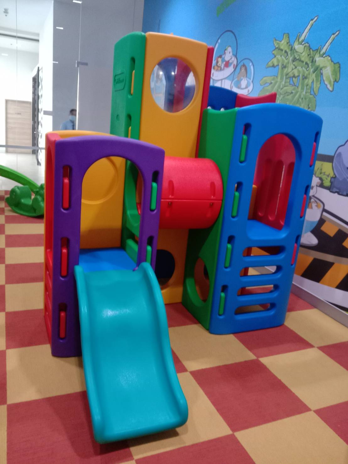 หอคอยลึกลับ หอคอยพร้อมสไลเดอร์ 2 ทาง