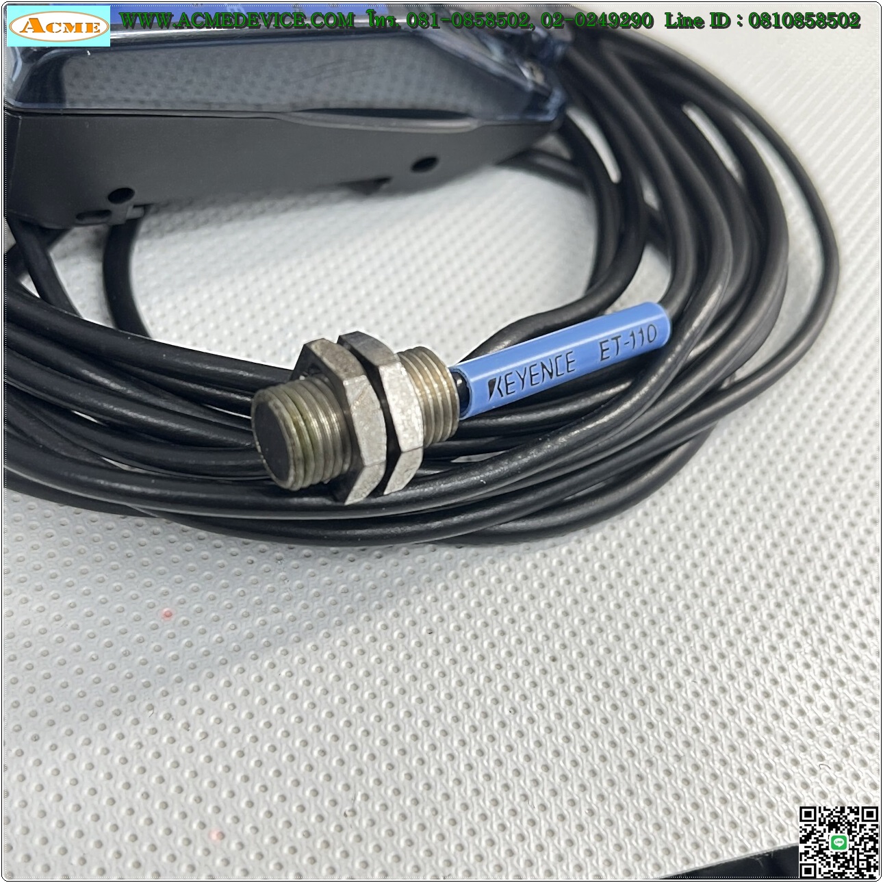 Proximity Amp Keyence รุ่น ET-90 + ET-110, M10, ระยะ 2mm, NO, NC, NPN, Shielded, Inductive