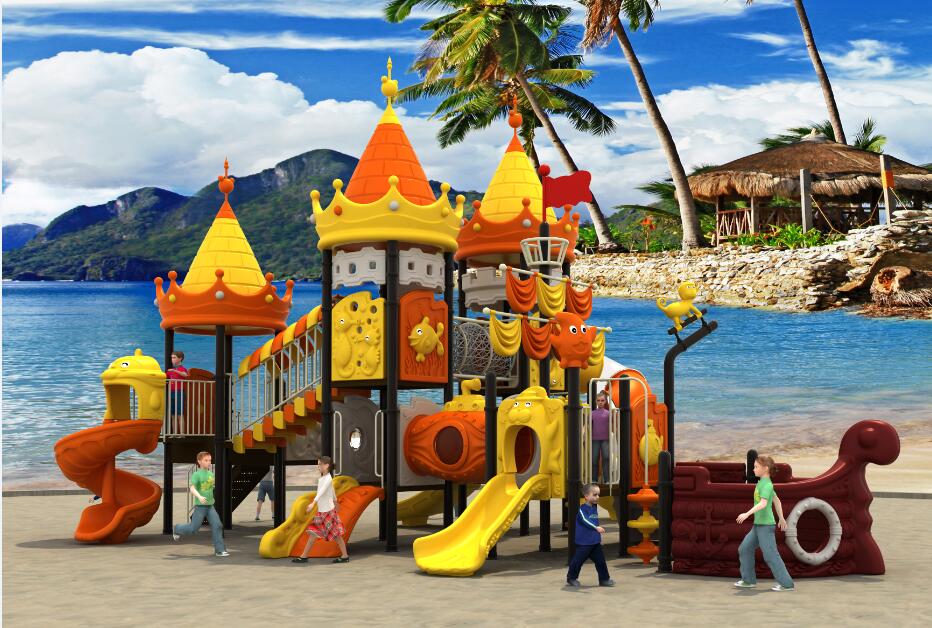 เครื่องเล่นสนามกลางแจ้ง ชุด เรือปราสาท 3 โดม