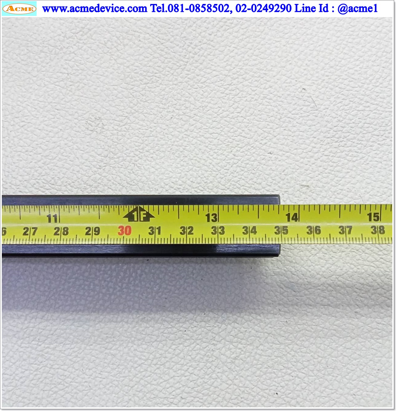 Linear Block and Rail Hiwin รุ่น EG20, รางสไลด์ขนาด 20 mm x 350 mm. (ดำ)