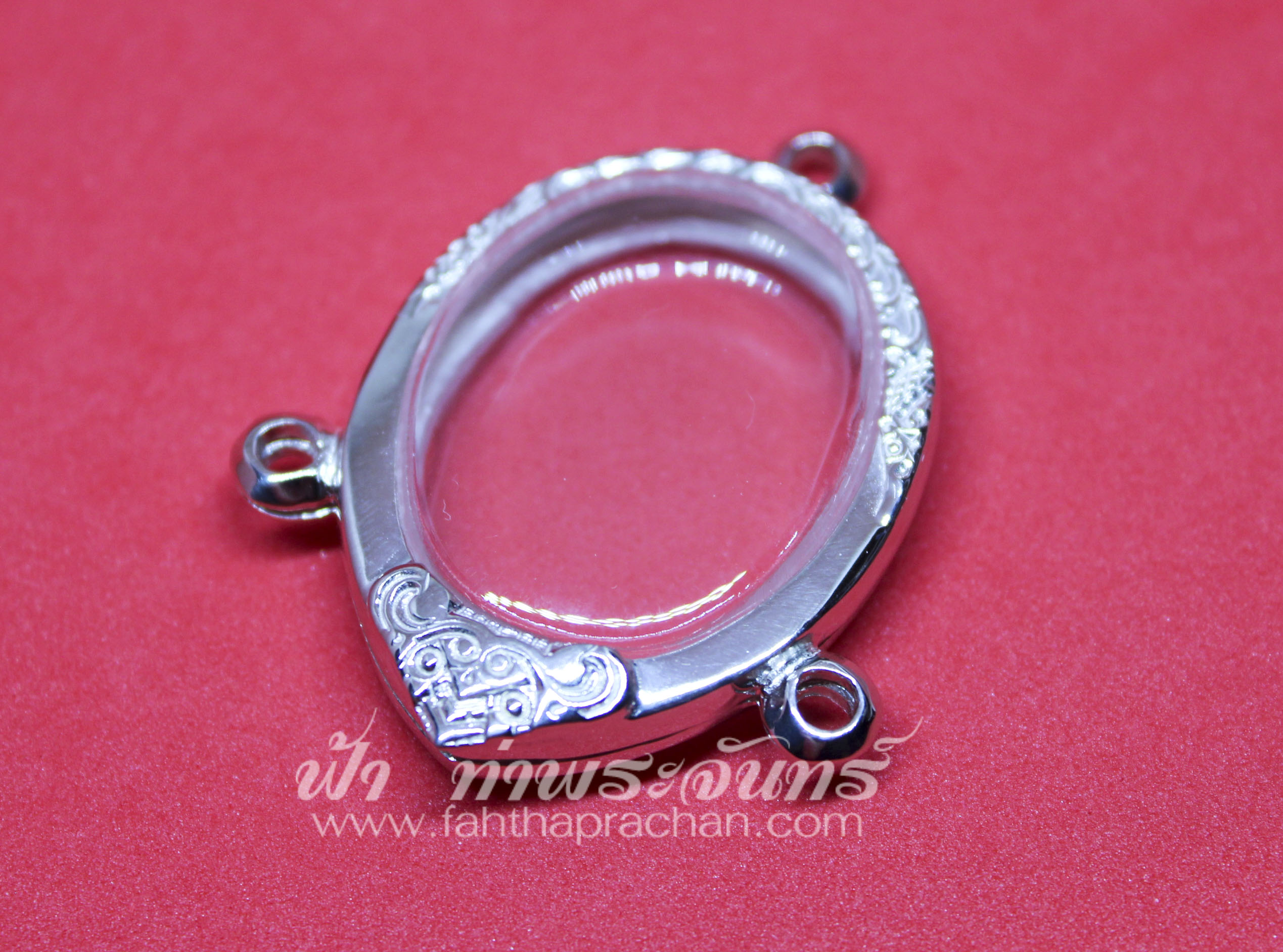 ตลับเหรียญไข่ เงินขัดเงา สามห่วง