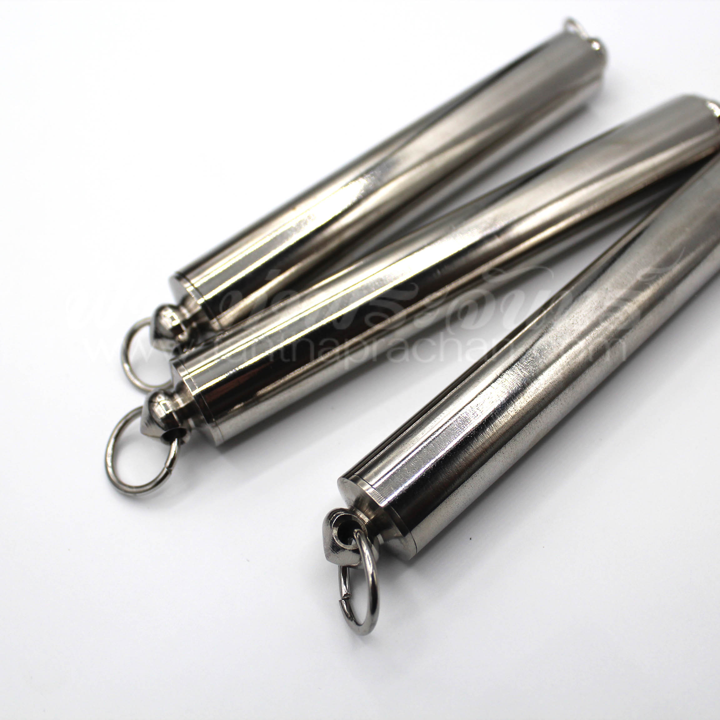 หลอดตะกรุด ทึบ ฝาเกลียวสแตนเลส สองหัว