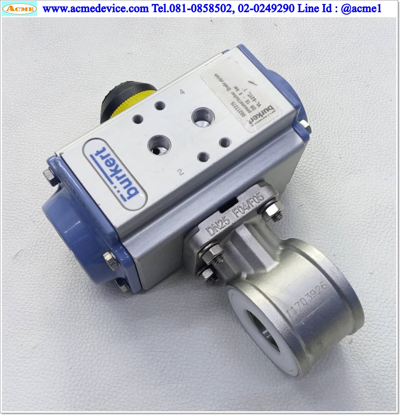 Ball Valve Burkert รุ่น DR00015U F03F05-N-DS-11 AU