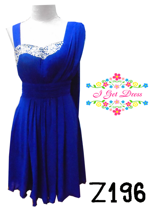 ราตรีสั้นสีน้ำเงิน(ฟรีไซส์)