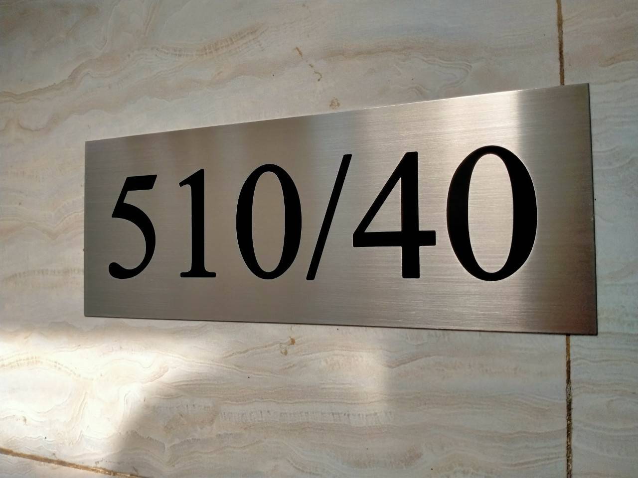 ป้ายสแตนเลสบ้านเลยที่ 510/40