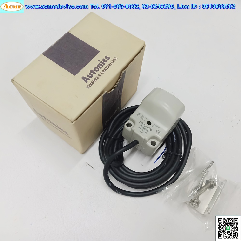 Proximity Autonics รุ่น PSN40-20DP, ระยะ 20mm, 3Wire, PNP, NO