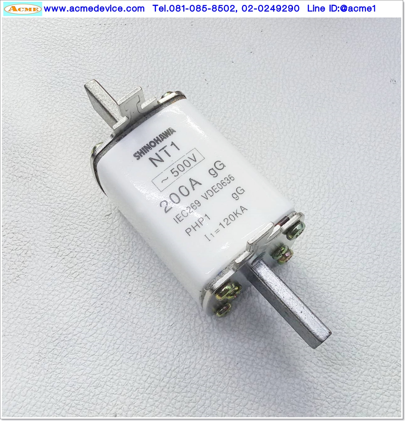 Fuse Shinohawa รุ่น NT1, 500Vac, 200A