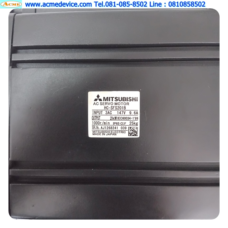 Servo Motor Mitsubishi รุ่น HC-SFS201B, 2kW