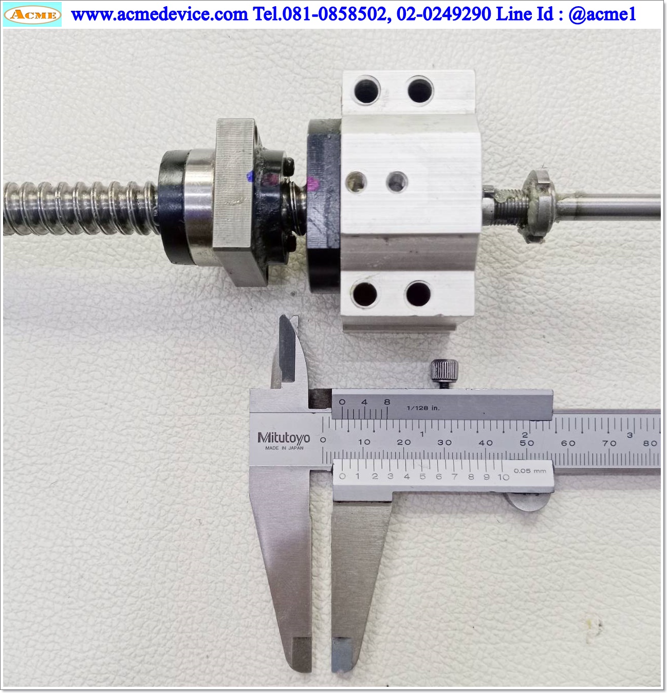 Ball Screw ??? รุ่น ???, ขนาดเพลา 12 mm. x 620 mm., Stroke 485 mm., Pit 5 mm.