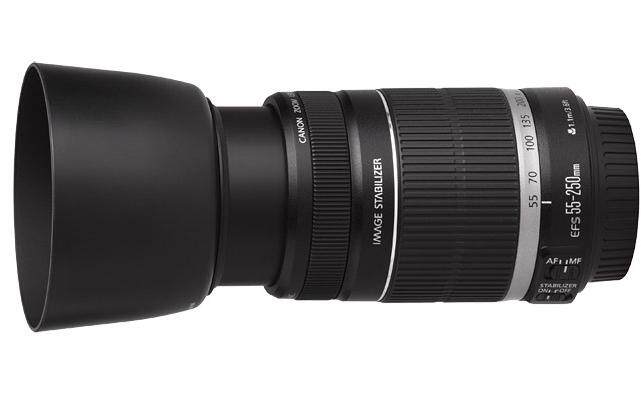 ฮูดเทียบLens canon EFS55-250 EF75-300MM ( ET-60)