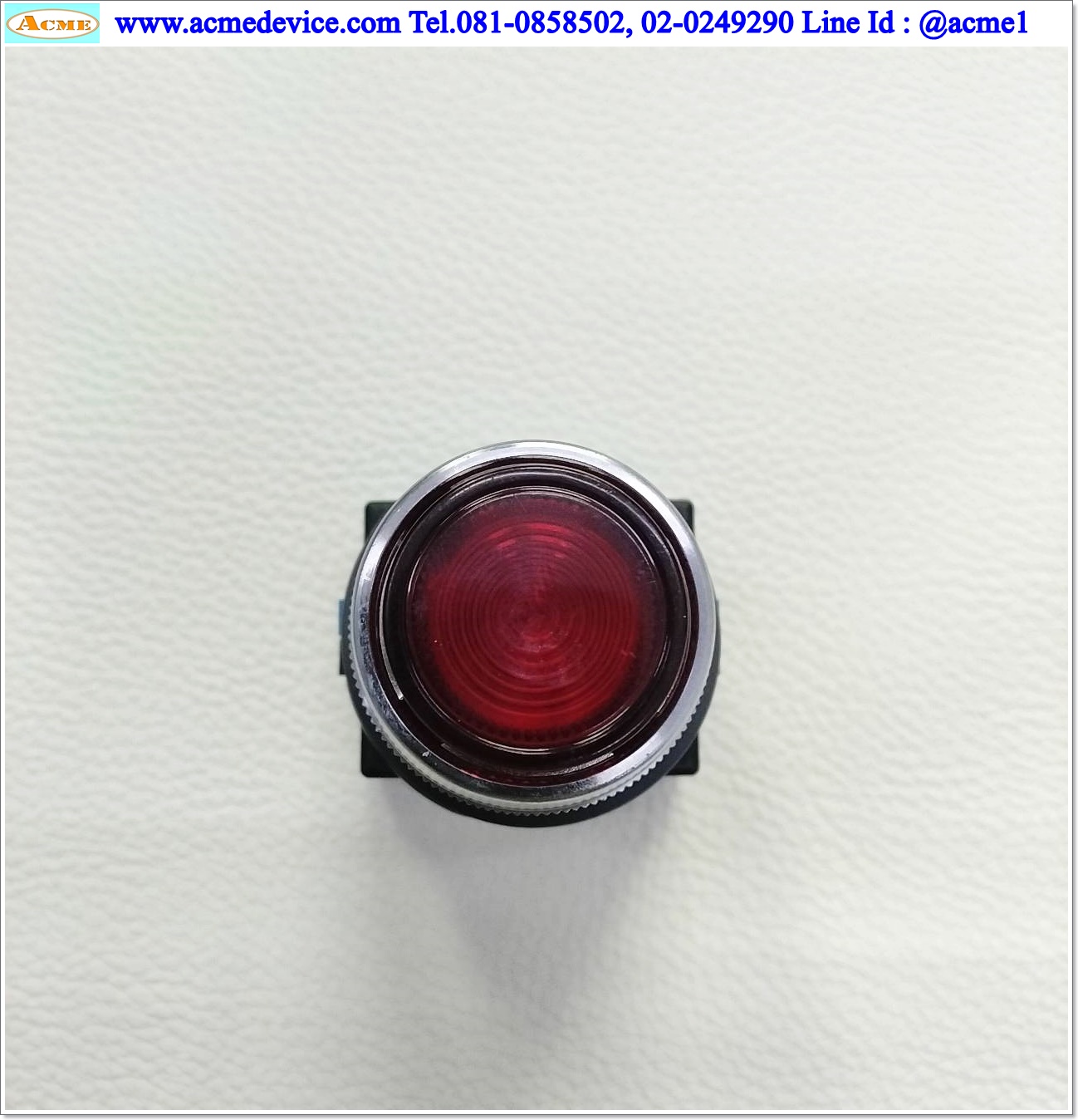 Pushbutton Switch Idec รุ่น ALN22210DNR, 1NO, 24V AC/DC, ขนาด 30 mm