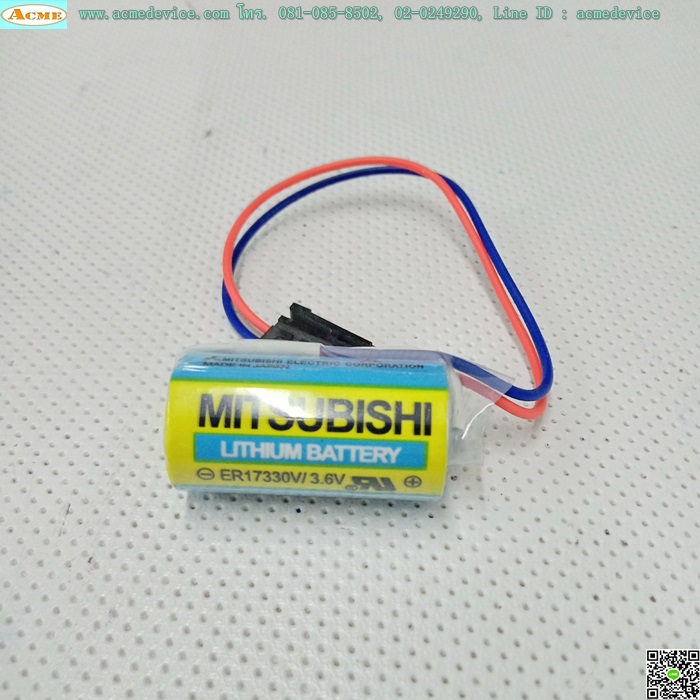 Battery Lithium Mitsubishi รุ่น ER17330V/3.6V, A6BAT