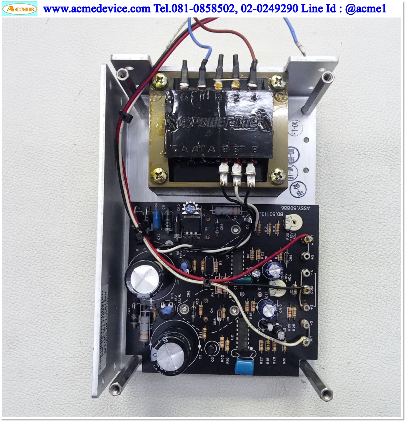 Power Supply Power-one รุ่น HBB15-1.5-AG, Output +15V 1.5A, -15V 1.5A, Power Input 100-240Vdc