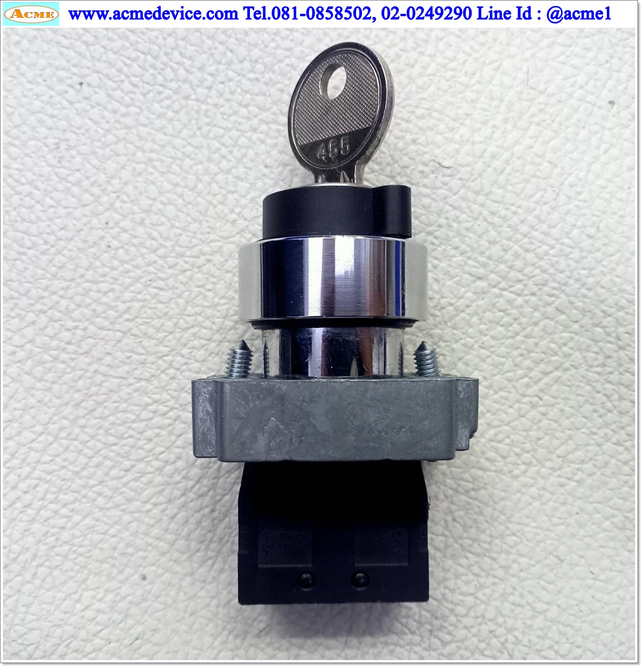 Key Switch Schneider รุ่น XB2BG21C, ZB2-BE101C, 2 ทาง, 1NO